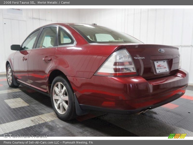 Merlot Metallic / Camel 2008 Ford Taurus SEL