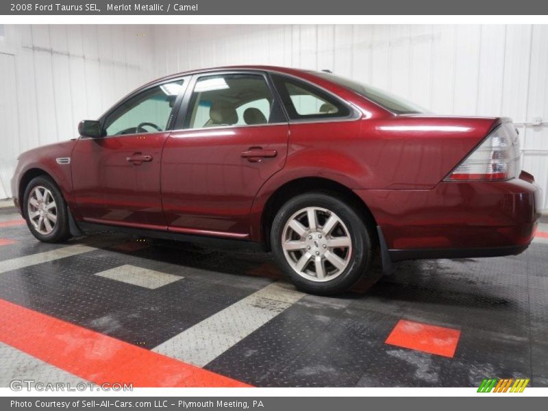 Merlot Metallic / Camel 2008 Ford Taurus SEL