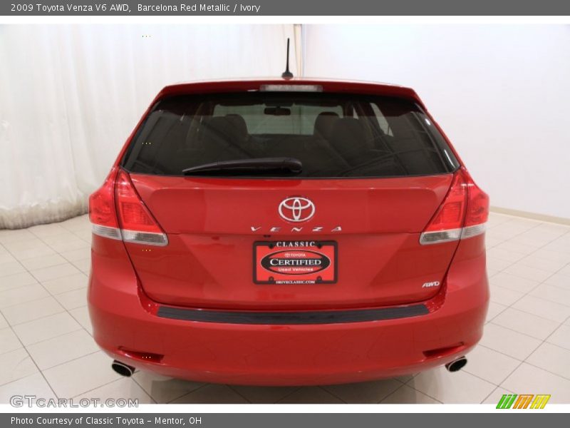 Barcelona Red Metallic / Ivory 2009 Toyota Venza V6 AWD