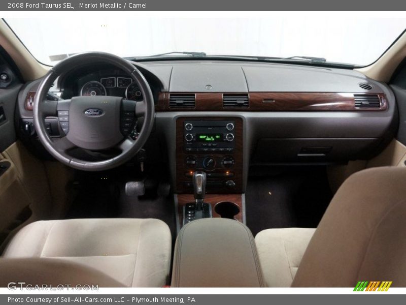 Merlot Metallic / Camel 2008 Ford Taurus SEL