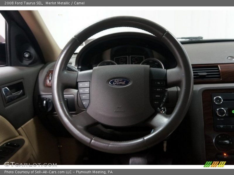 Merlot Metallic / Camel 2008 Ford Taurus SEL