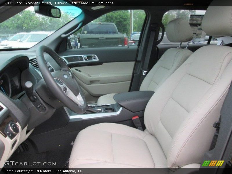 Tuxedo Black / Medium Light Stone 2015 Ford Explorer Limited