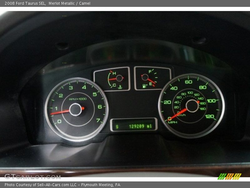Merlot Metallic / Camel 2008 Ford Taurus SEL