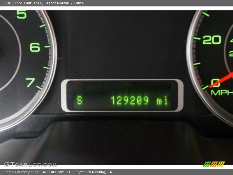 Merlot Metallic / Camel 2008 Ford Taurus SEL
