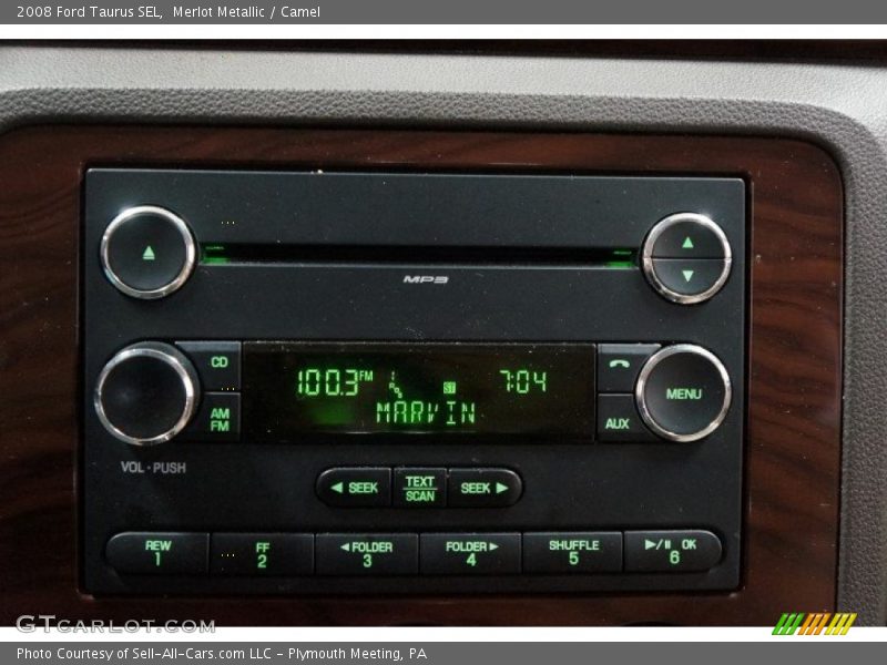 Merlot Metallic / Camel 2008 Ford Taurus SEL