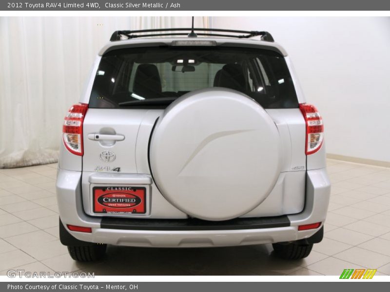 Classic Silver Metallic / Ash 2012 Toyota RAV4 Limited 4WD