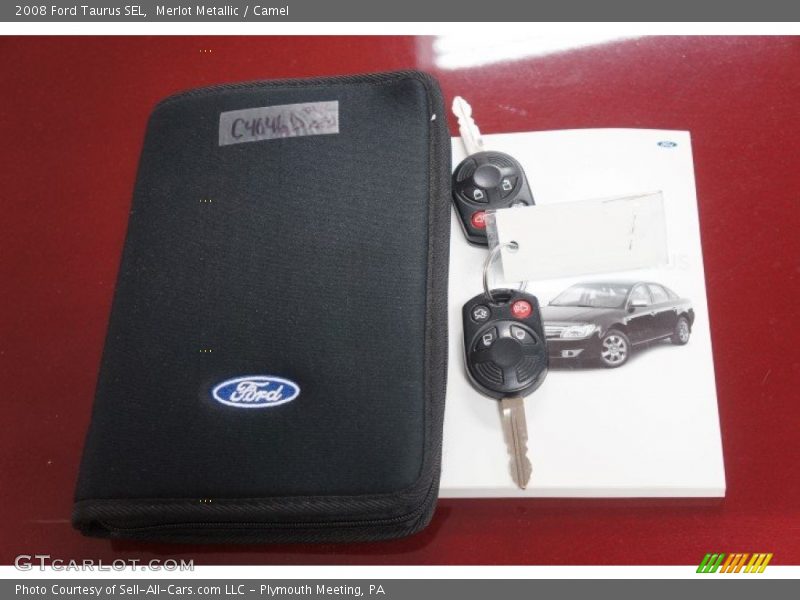 Merlot Metallic / Camel 2008 Ford Taurus SEL
