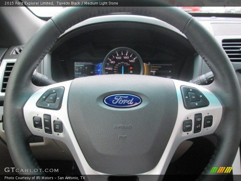 Tuxedo Black / Medium Light Stone 2015 Ford Explorer Limited