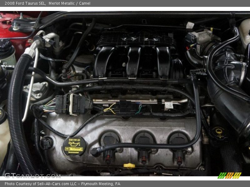 Merlot Metallic / Camel 2008 Ford Taurus SEL