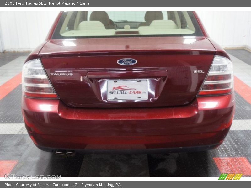 Merlot Metallic / Camel 2008 Ford Taurus SEL