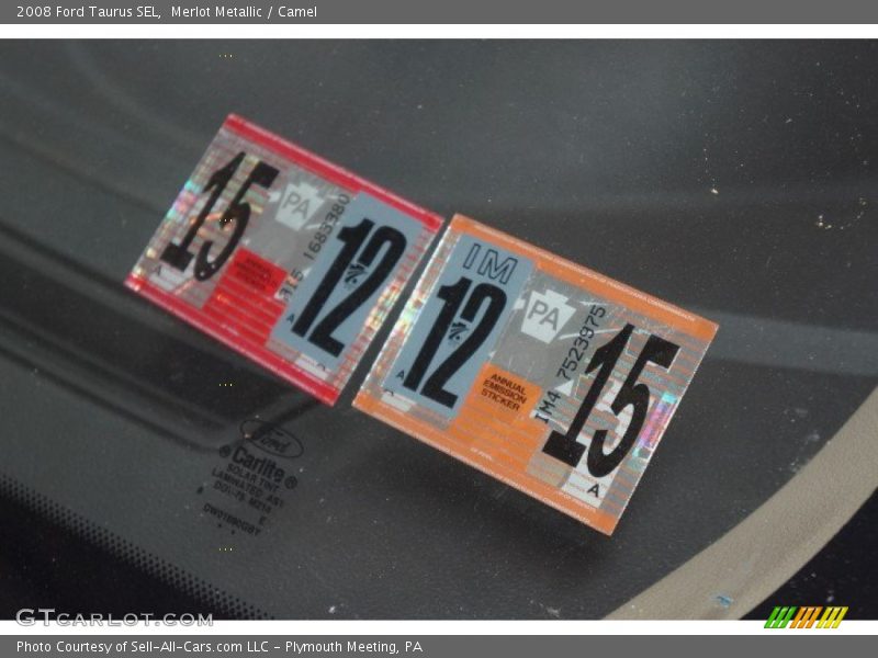 Merlot Metallic / Camel 2008 Ford Taurus SEL