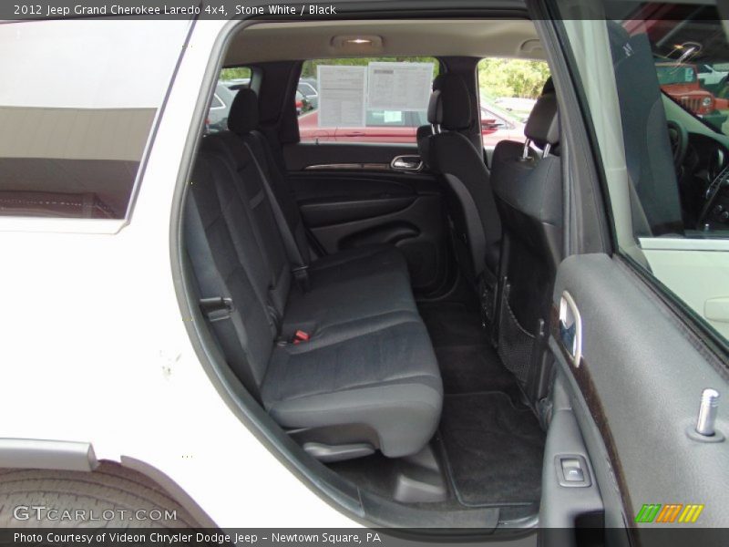 Stone White / Black 2012 Jeep Grand Cherokee Laredo 4x4
