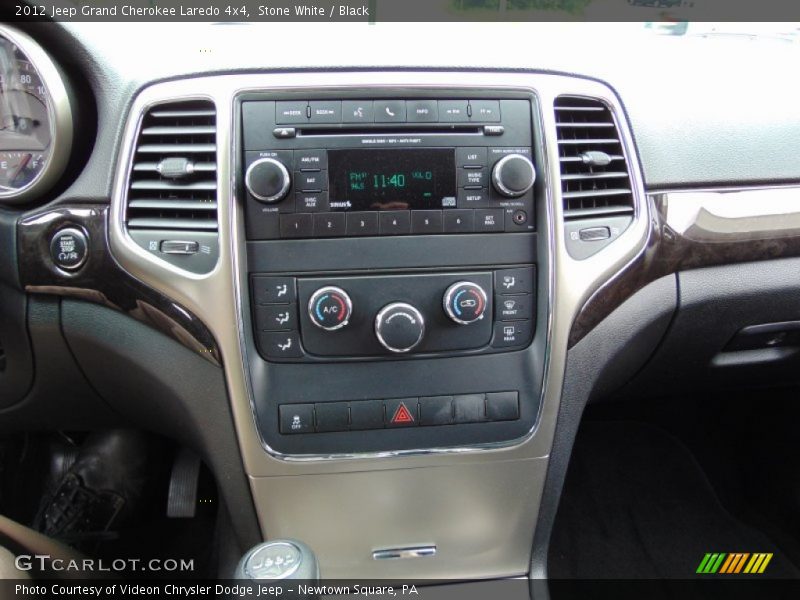 Stone White / Black 2012 Jeep Grand Cherokee Laredo 4x4