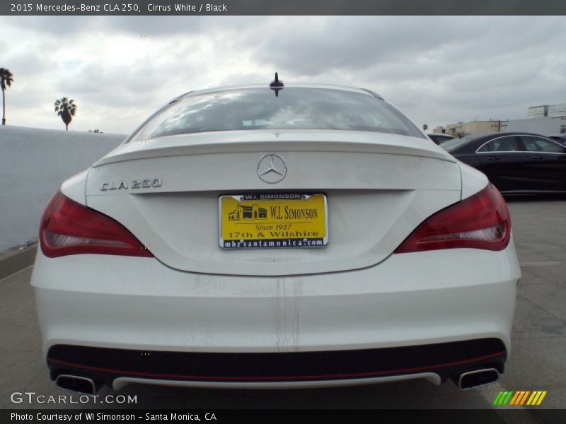 Cirrus White / Black 2015 Mercedes-Benz CLA 250
