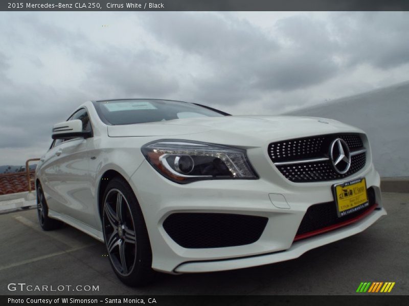 Cirrus White / Black 2015 Mercedes-Benz CLA 250