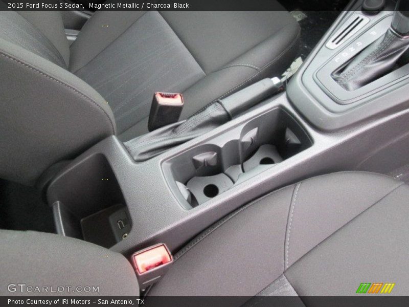 Magnetic Metallic / Charcoal Black 2015 Ford Focus S Sedan