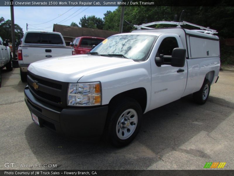 Summit White / Dark Titanium 2013 Chevrolet Silverado 1500 Work Truck Regular Cab