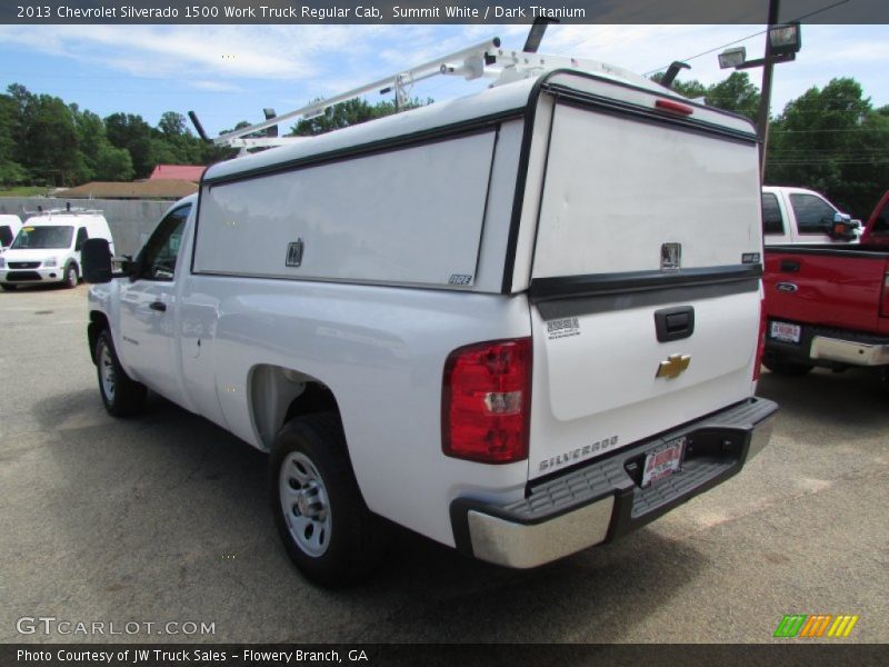 Summit White / Dark Titanium 2013 Chevrolet Silverado 1500 Work Truck Regular Cab