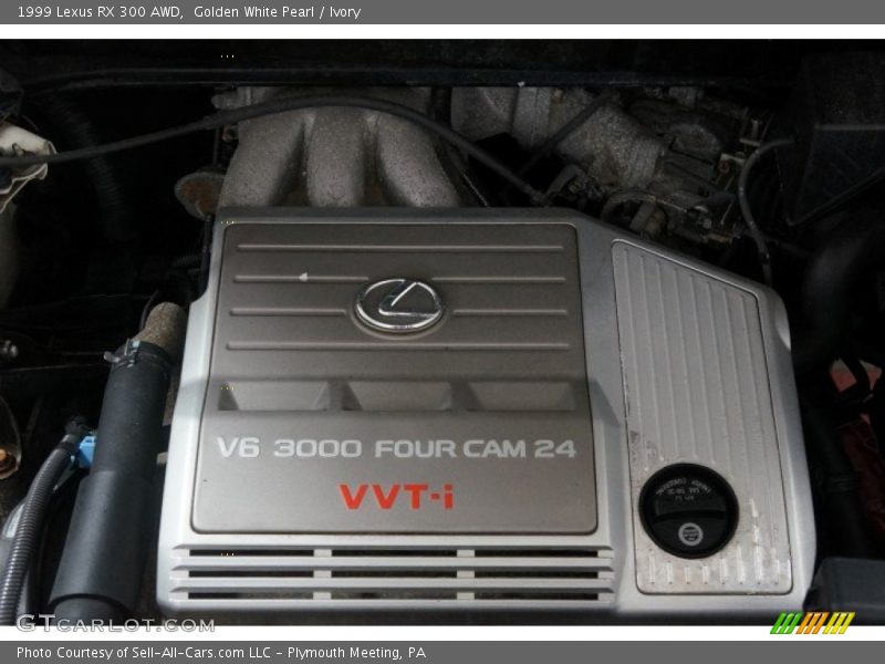 Golden White Pearl / Ivory 1999 Lexus RX 300 AWD