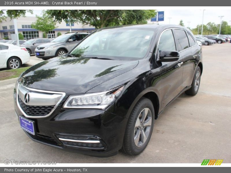 Crystal Black Pearl / Ebony 2016 Acura MDX SH-AWD