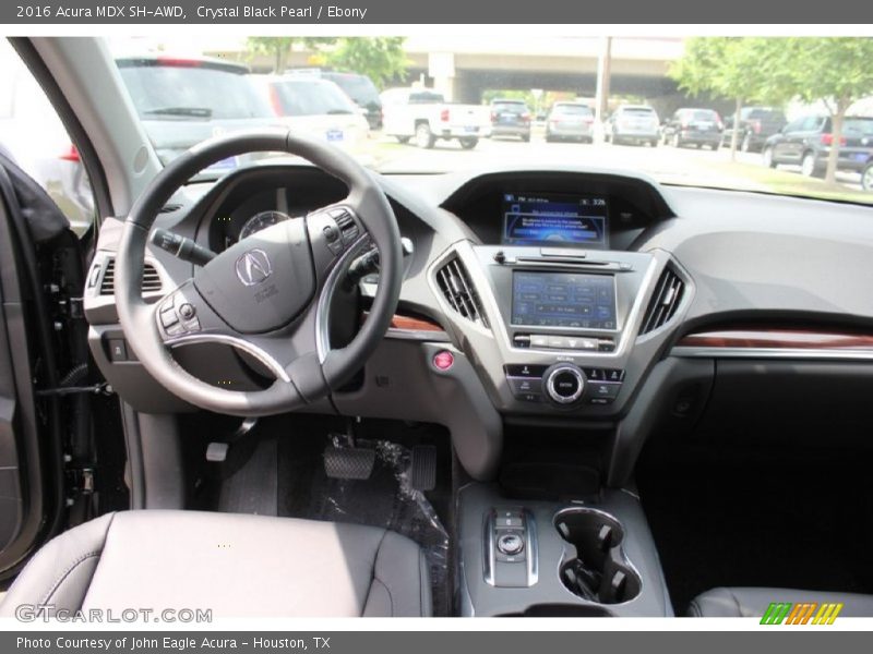 Crystal Black Pearl / Ebony 2016 Acura MDX SH-AWD