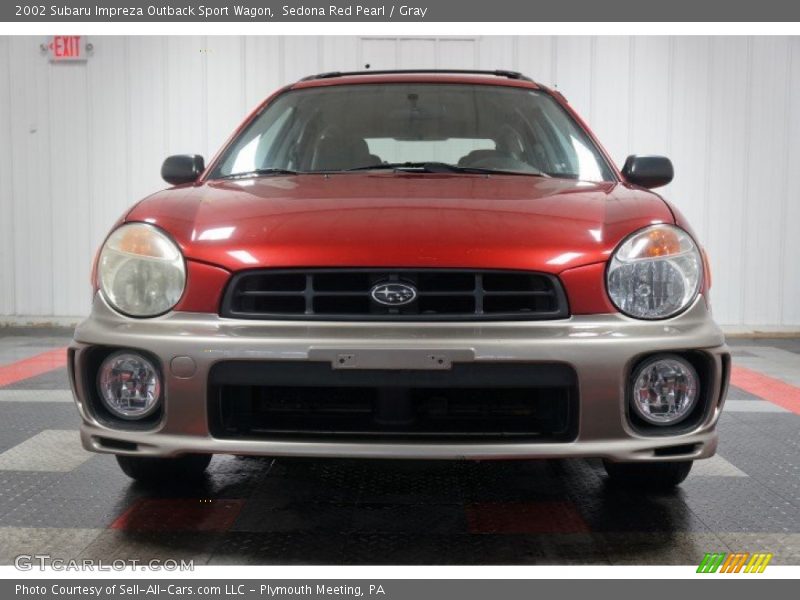 Sedona Red Pearl / Gray 2002 Subaru Impreza Outback Sport Wagon