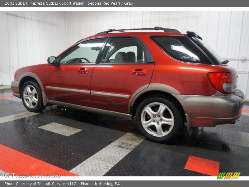 Sedona Red Pearl / Gray 2002 Subaru Impreza Outback Sport Wagon