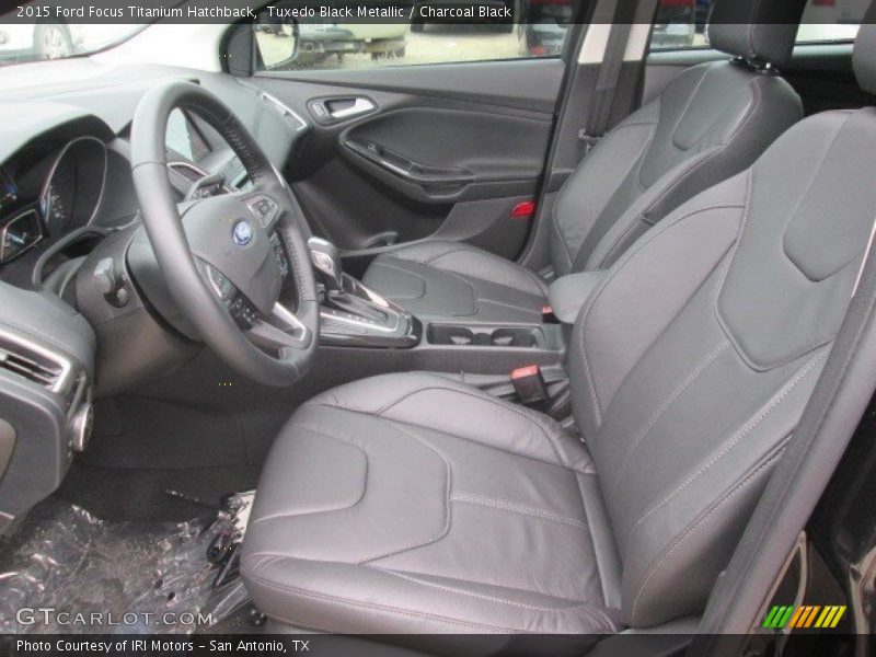 Tuxedo Black Metallic / Charcoal Black 2015 Ford Focus Titanium Hatchback
