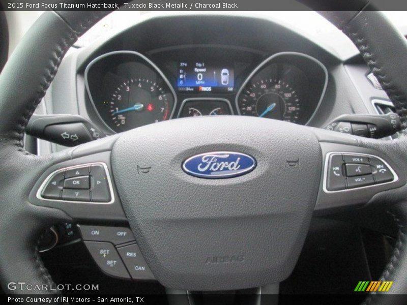 Tuxedo Black Metallic / Charcoal Black 2015 Ford Focus Titanium Hatchback