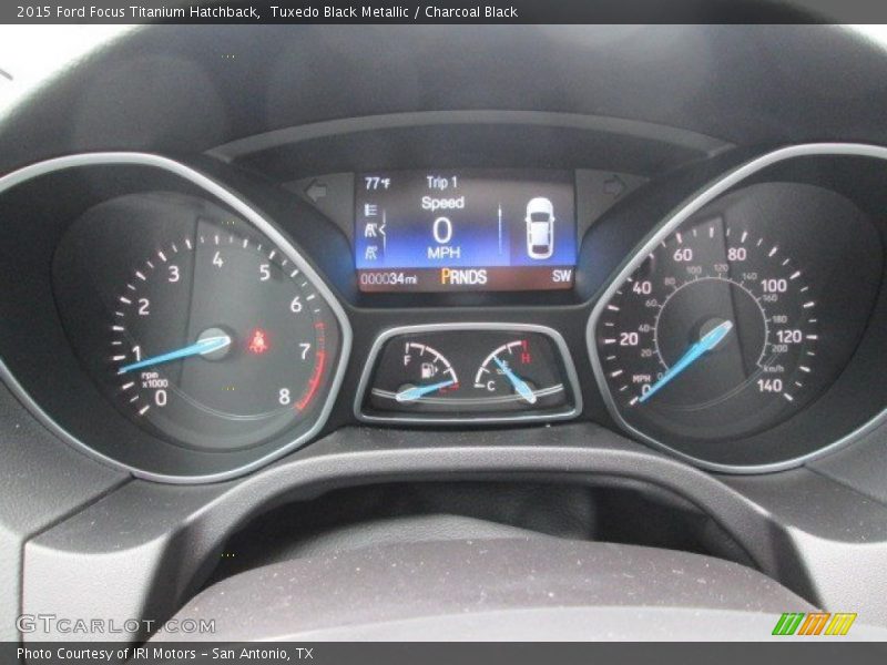 Tuxedo Black Metallic / Charcoal Black 2015 Ford Focus Titanium Hatchback