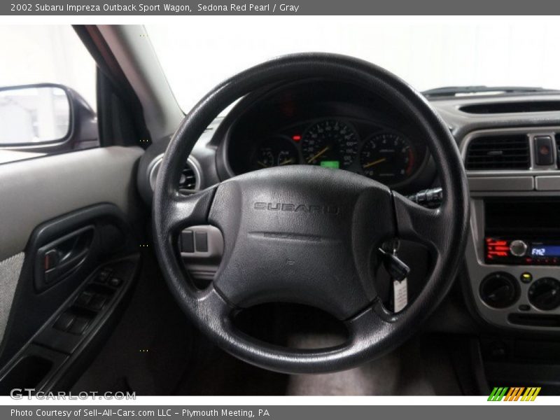 Sedona Red Pearl / Gray 2002 Subaru Impreza Outback Sport Wagon