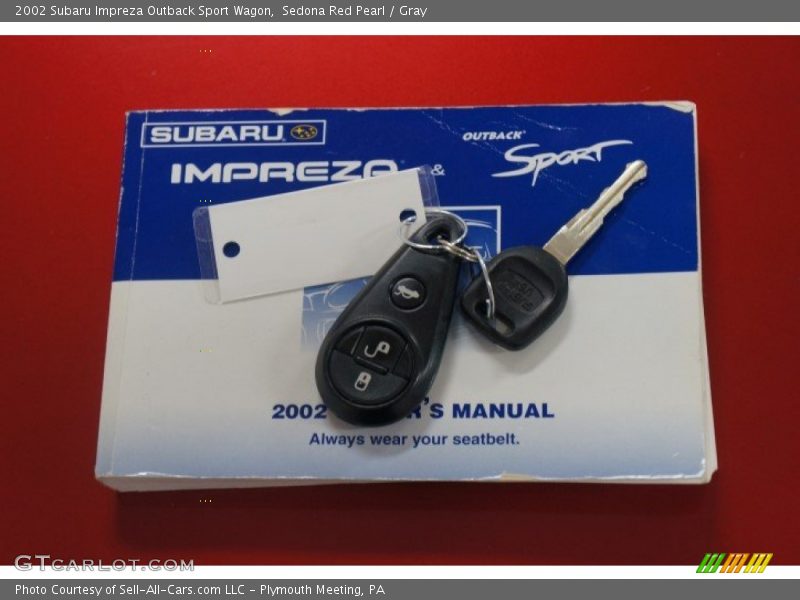 Sedona Red Pearl / Gray 2002 Subaru Impreza Outback Sport Wagon