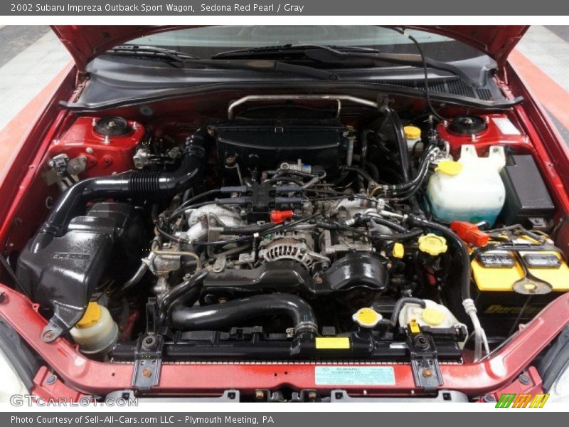 Sedona Red Pearl / Gray 2002 Subaru Impreza Outback Sport Wagon