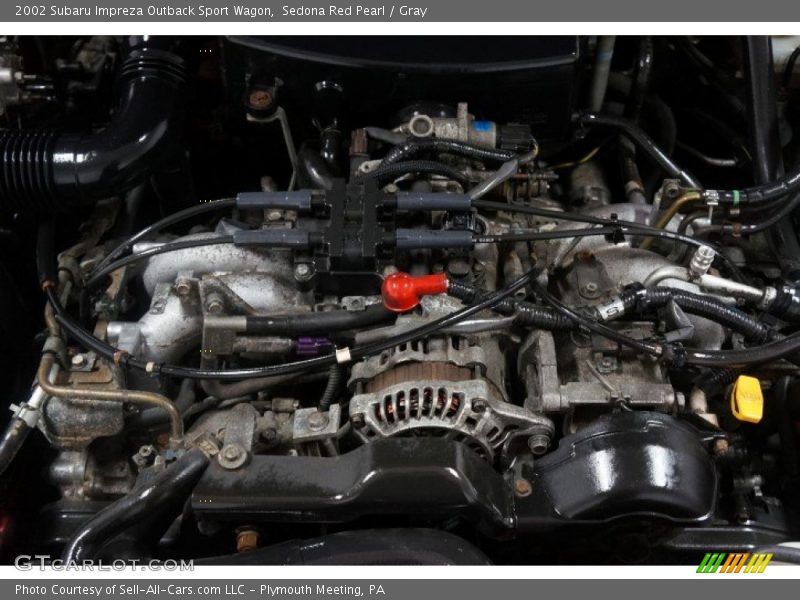 Sedona Red Pearl / Gray 2002 Subaru Impreza Outback Sport Wagon