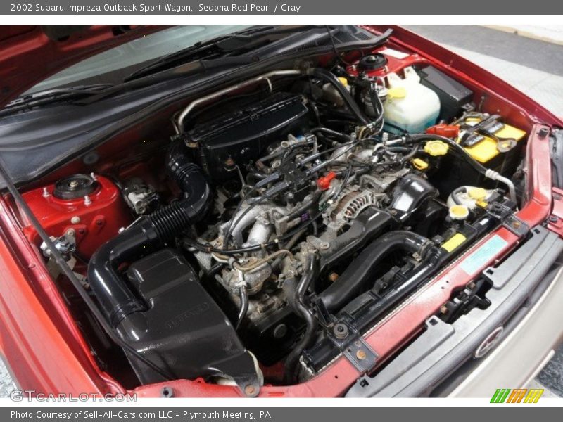 Sedona Red Pearl / Gray 2002 Subaru Impreza Outback Sport Wagon