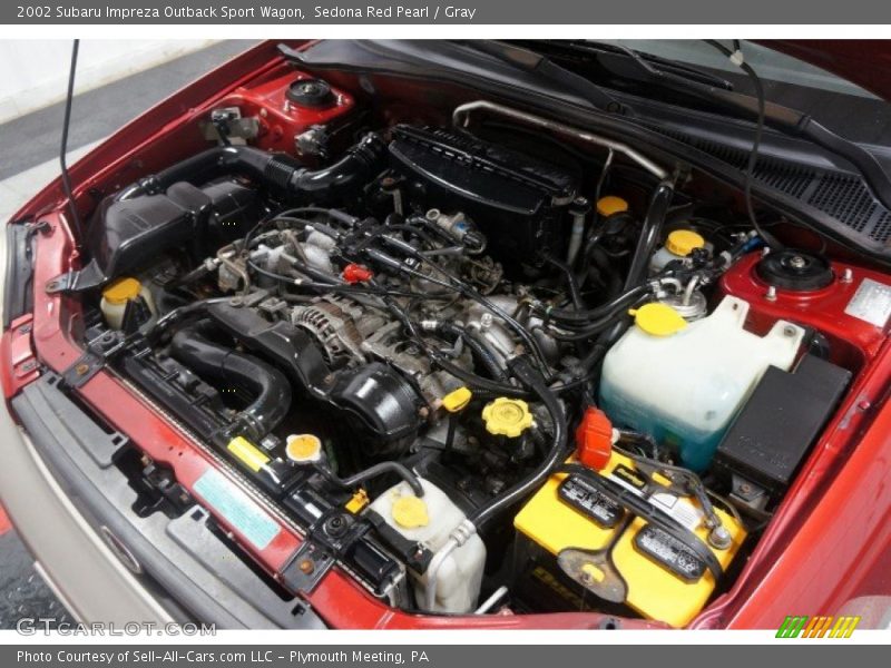 Sedona Red Pearl / Gray 2002 Subaru Impreza Outback Sport Wagon