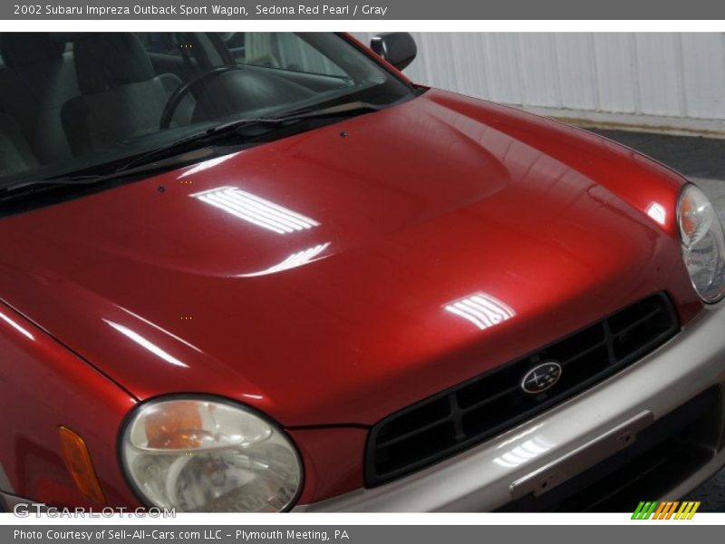 Sedona Red Pearl / Gray 2002 Subaru Impreza Outback Sport Wagon