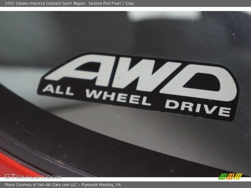 Sedona Red Pearl / Gray 2002 Subaru Impreza Outback Sport Wagon