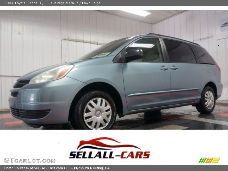Blue Mirage Metallic / Fawn Beige 2004 Toyota Sienna LE