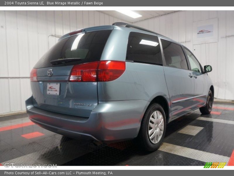 Blue Mirage Metallic / Fawn Beige 2004 Toyota Sienna LE
