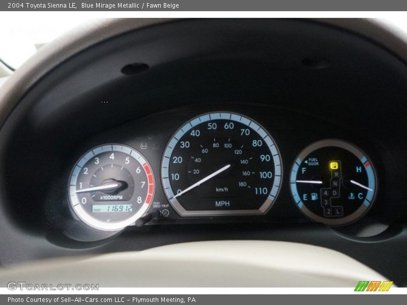 Blue Mirage Metallic / Fawn Beige 2004 Toyota Sienna LE