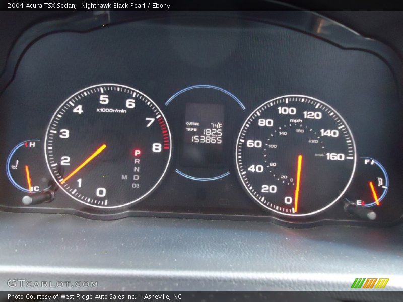 Nighthawk Black Pearl / Ebony 2004 Acura TSX Sedan