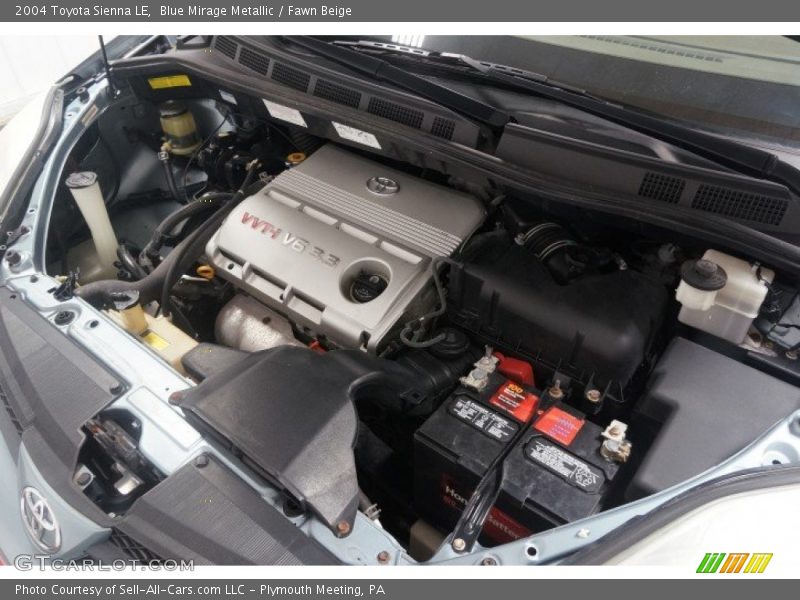 Blue Mirage Metallic / Fawn Beige 2004 Toyota Sienna LE