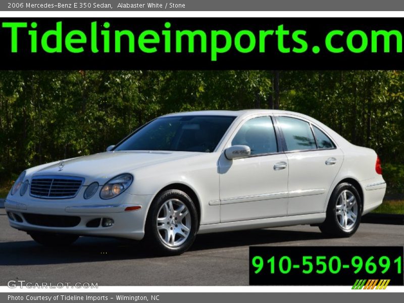 Alabaster White / Stone 2006 Mercedes-Benz E 350 Sedan