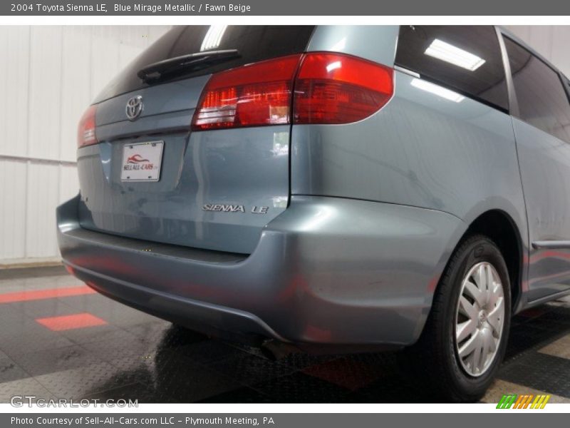 Blue Mirage Metallic / Fawn Beige 2004 Toyota Sienna LE