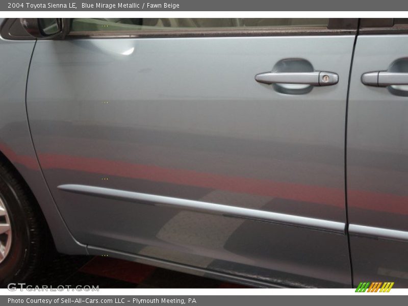 Blue Mirage Metallic / Fawn Beige 2004 Toyota Sienna LE