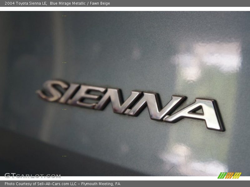 Blue Mirage Metallic / Fawn Beige 2004 Toyota Sienna LE