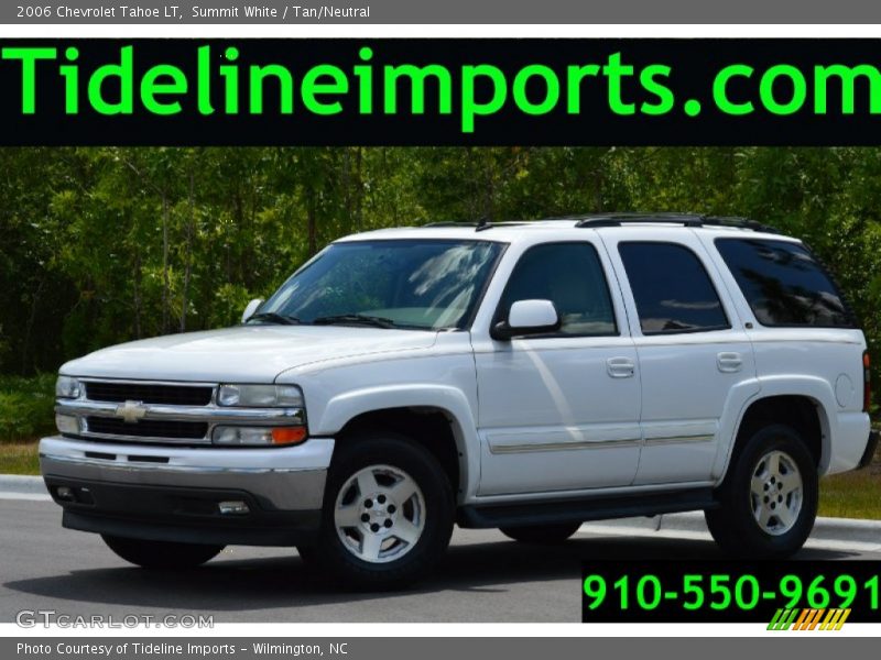 Summit White / Tan/Neutral 2006 Chevrolet Tahoe LT