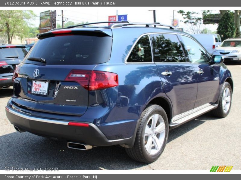 Bali Blue Pearl / Taupe 2012 Acura MDX SH-AWD Technology