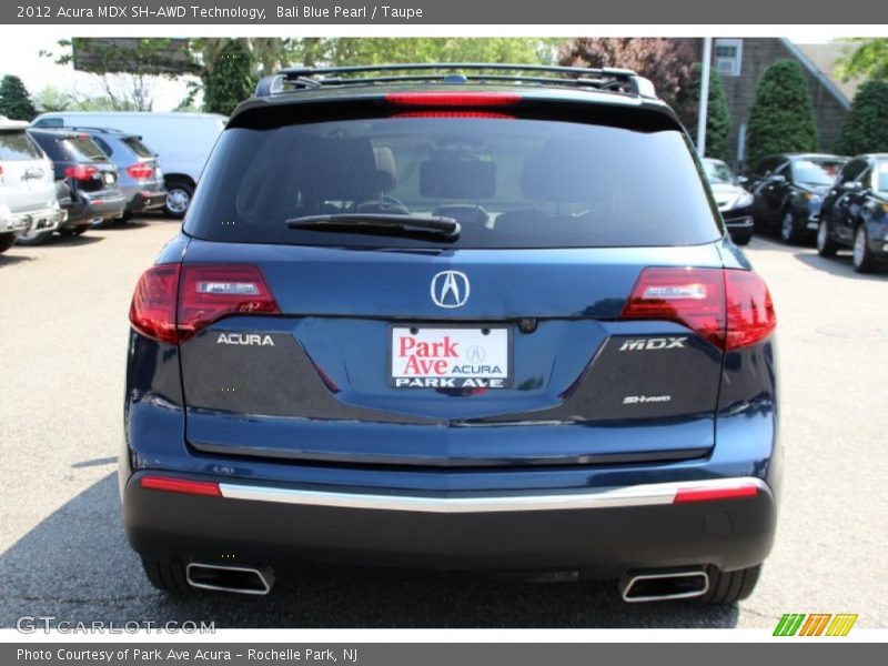 Bali Blue Pearl / Taupe 2012 Acura MDX SH-AWD Technology
